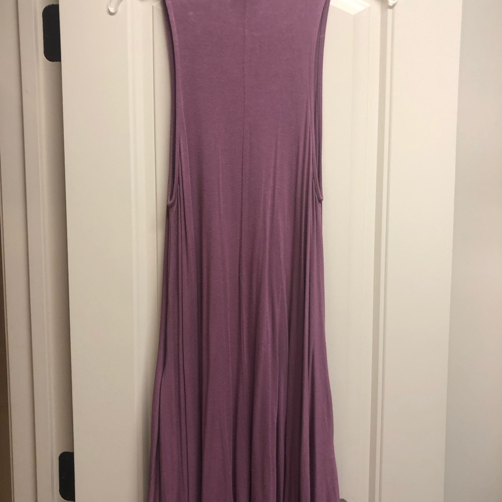 Mauve Knee Length Maxi Dress